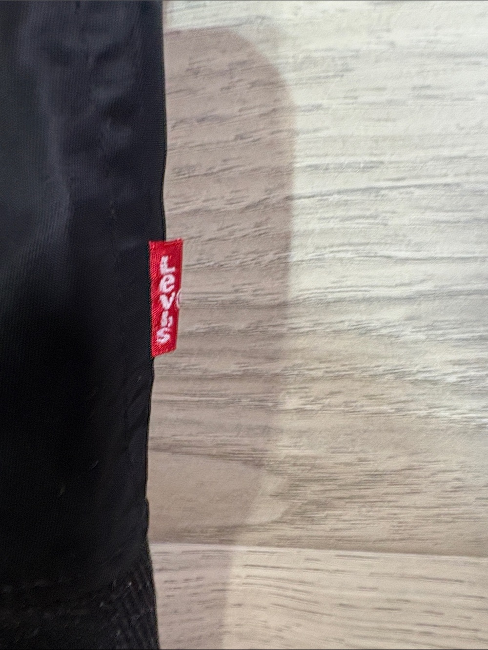 Signature by Levi Strauss Black Bomber Jacket with Red Trim - Picture 6 of 8